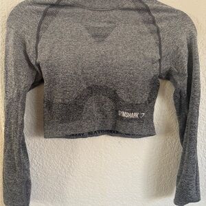 Gray gymshark crop top